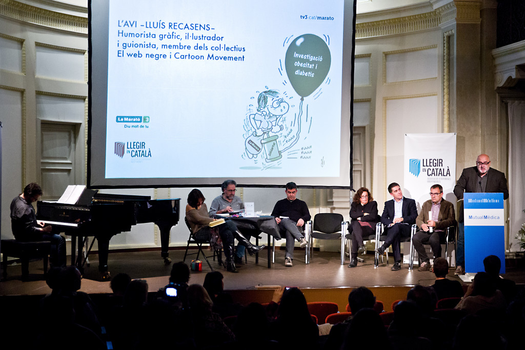 Presentació del llibre de la Marató TV3 2015, al Casal del Metge. Barcelona, 19.11.2915